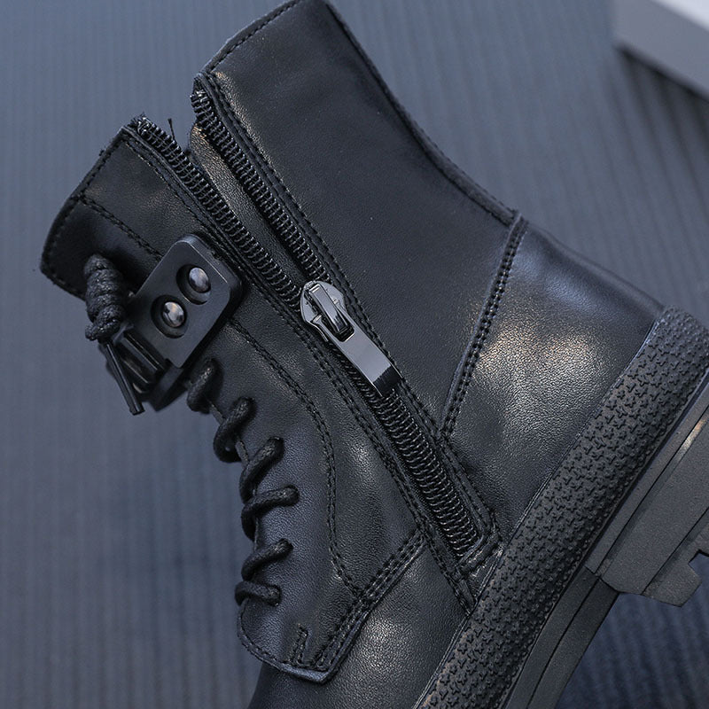 Kinder Martin Boots aus Leder