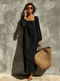 Elegantes Vintage-Kleid mit langen Ärmeln