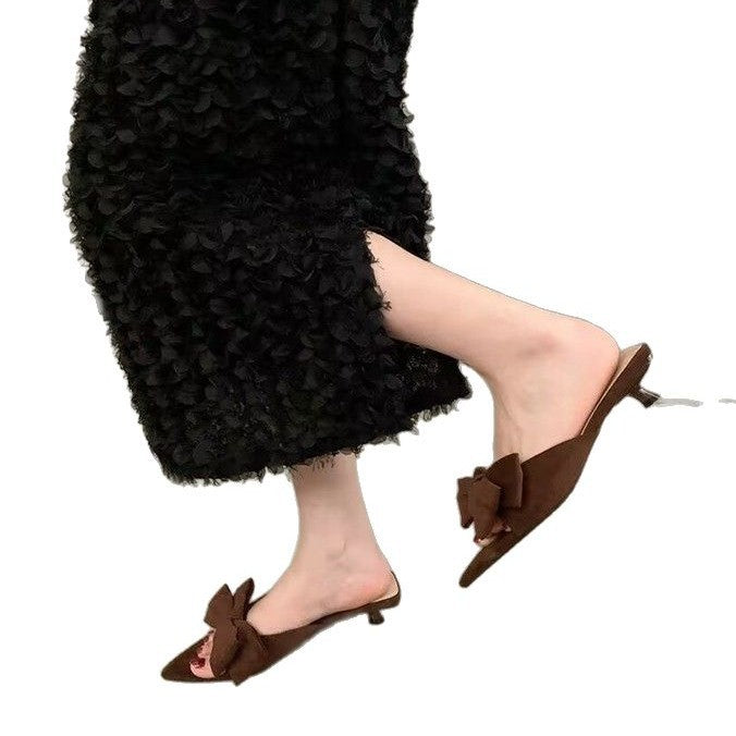 Spitze High-Heel Sandalen im Elfen-Look