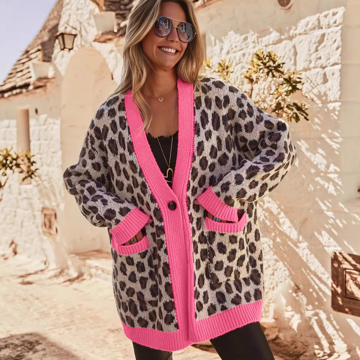 Cardigan mit Leopardenmuster – Bild 4 | LuxeStyle