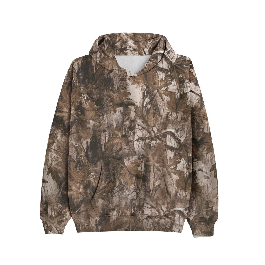 Weiten Bäumchenmuster-Hoodie