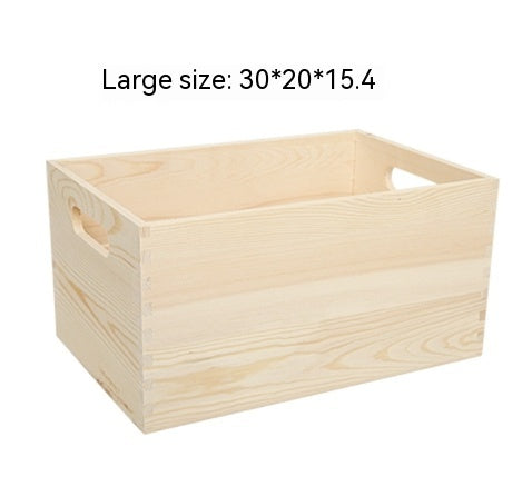 Holz-Aufbewahrungsbox im Retro-Stil