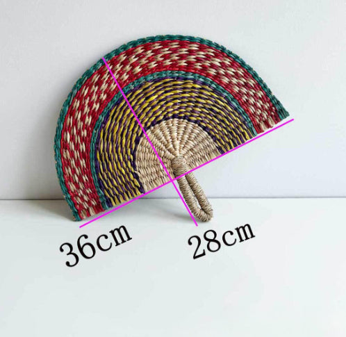 Dekorativer Fächer aus Seegras