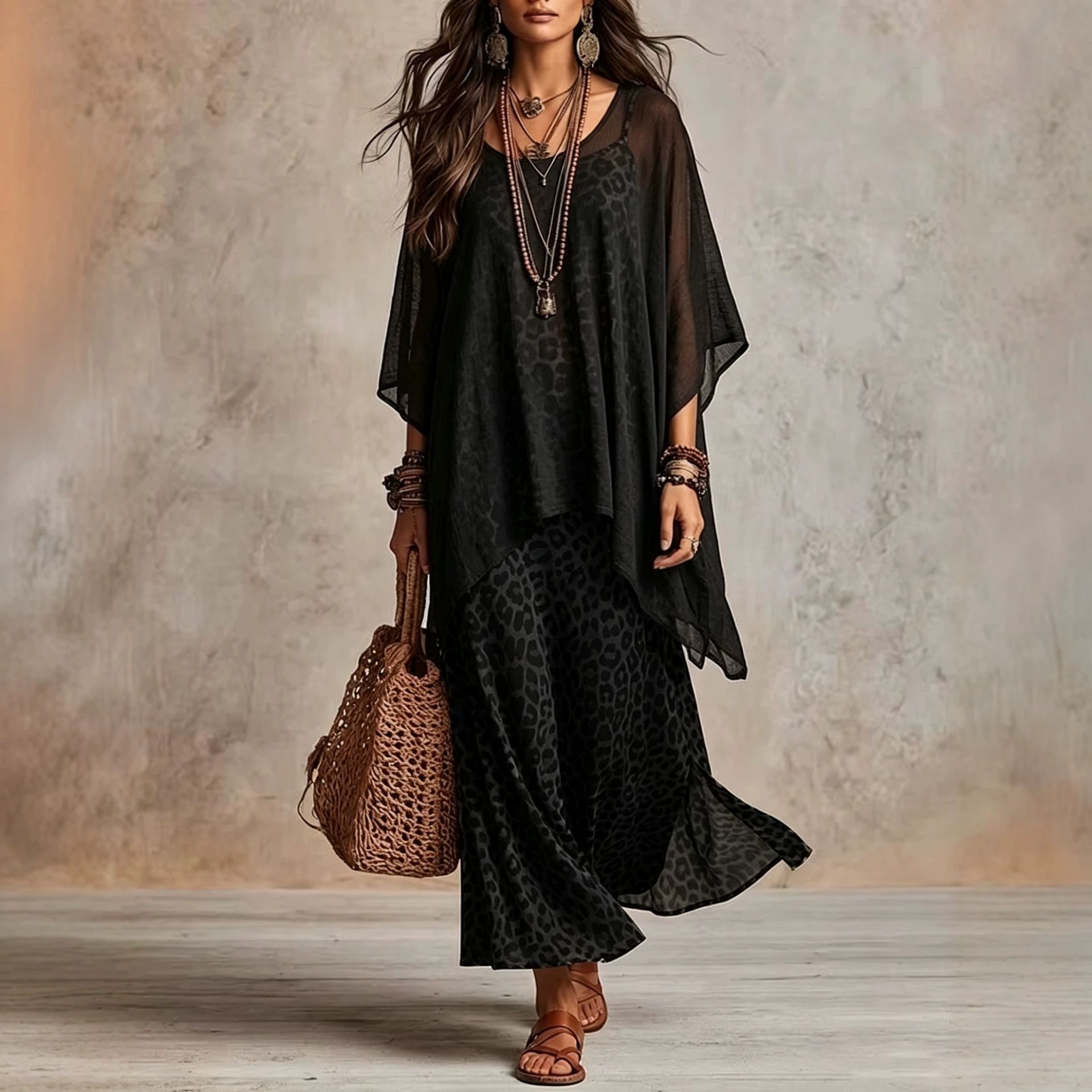 Elegantes Leopard-Kleid
