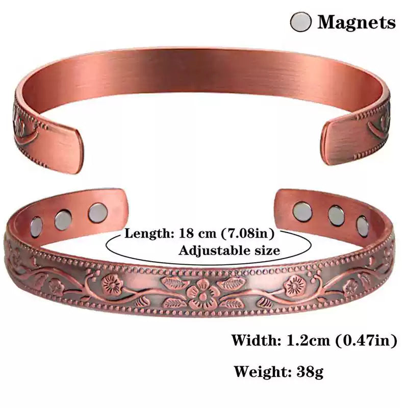 Kupfer Magnetarmband für Herren, verstellbar – Bild 5 | LuxeStyle