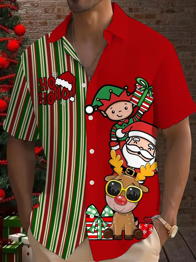3D-Druck Weihnachts-Shirt Herren