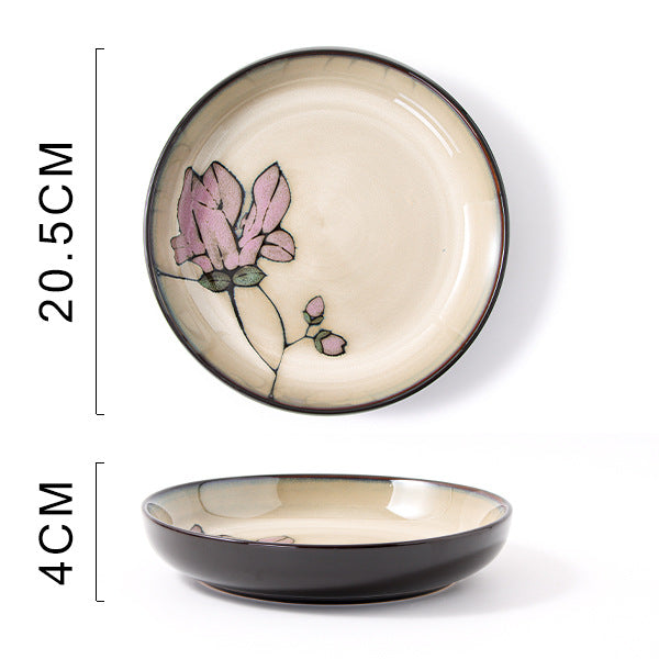 Handbemalter Keramikteller mit Blumenmuster – Bild 7 | LuxeStyle