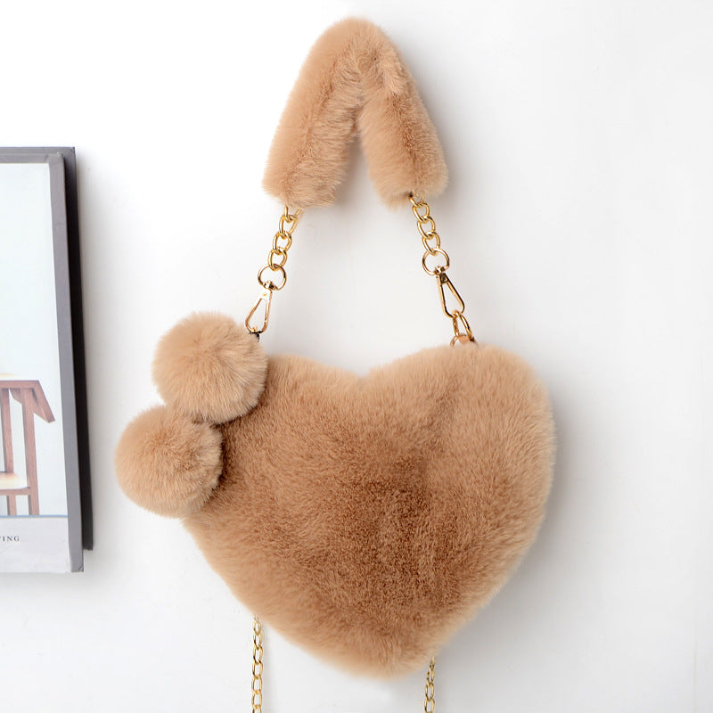 Love Bags Plüsch-Handtasche Herz