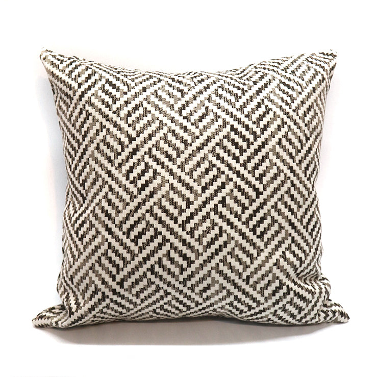 Kissen mit geometrischem Orangen-Muster
