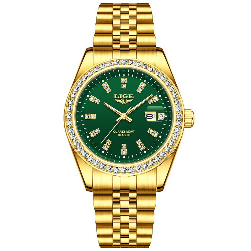 Elegante Quarz-Armbanduhr
