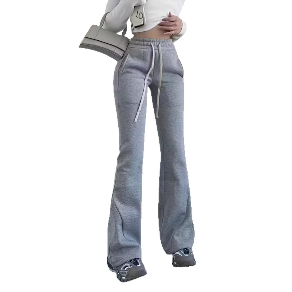 Elegante Bootcut Sweatpants mit Kordelzug