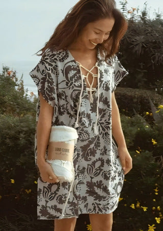 Floral Strandkleid