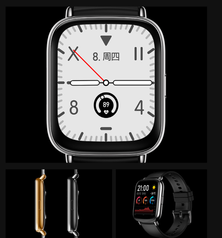 Smartwatch mit Touchscreen und Gesundheitsfunktionen