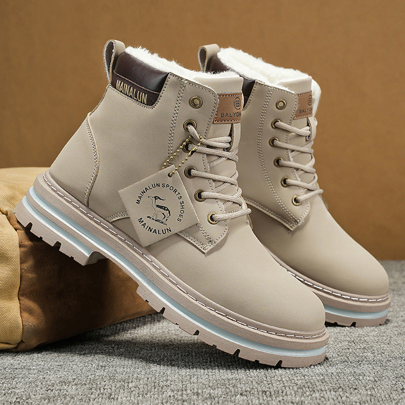 Herrenwinterschuhe mit Fleecefutter für Wärme