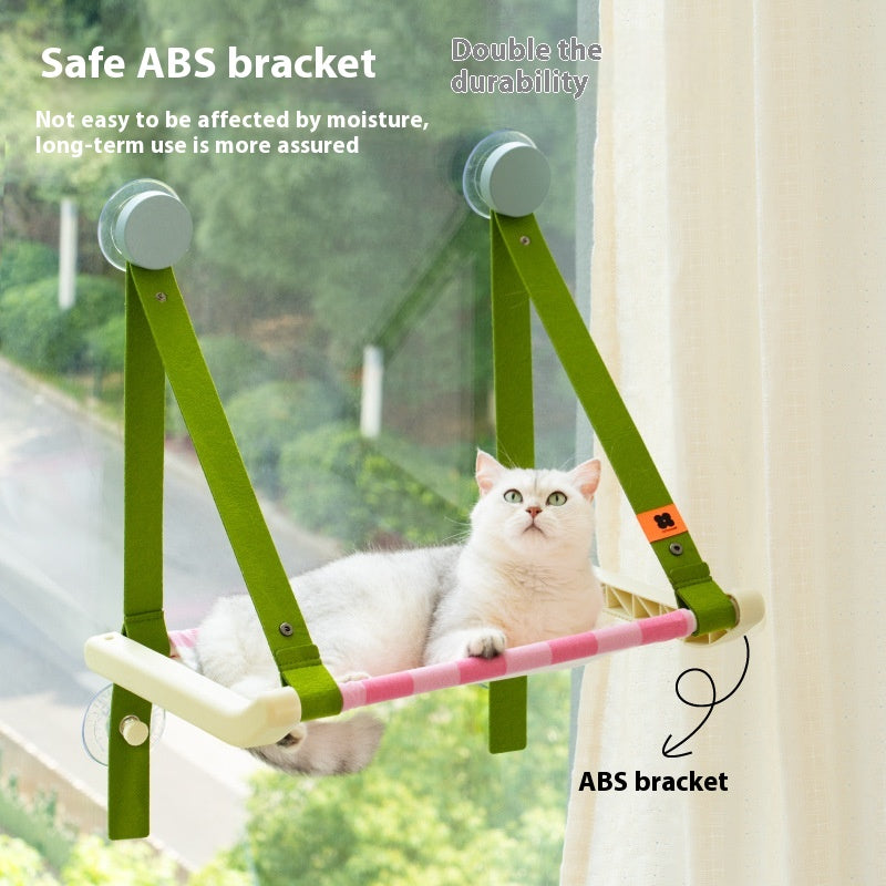 Katzenhängematte mit Fensterhalter für Balkon