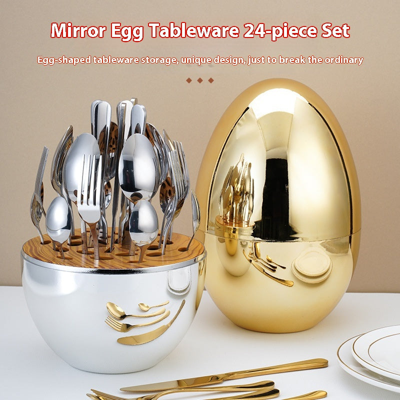 24-teiliges Besteck-Set aus Edelstahl – Bild 5 | LuxeStyle