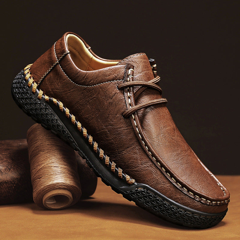 Herren Leder Schnürschuhe Casual – Bild 6 | LuxeStyle