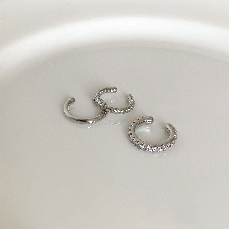 Elegante S925 Silber Ohrclips für Damen