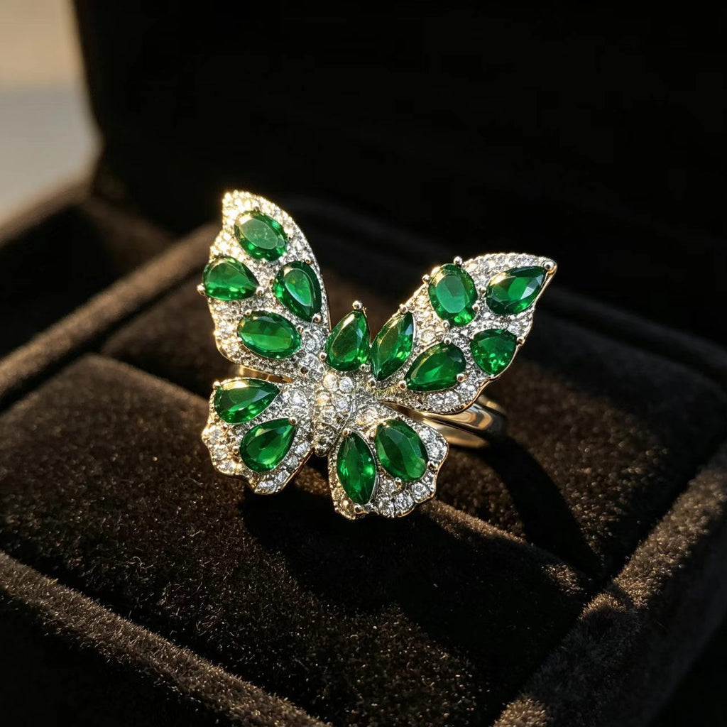 Retro-Schmetterling Ring französisch modisch