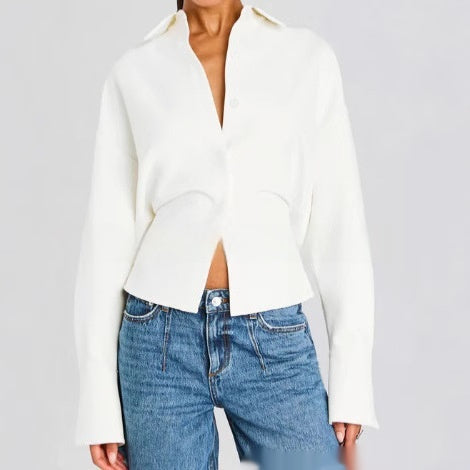 Elegante Bluse mit Fledermausärmeln – Bild 3 | LuxeStyle