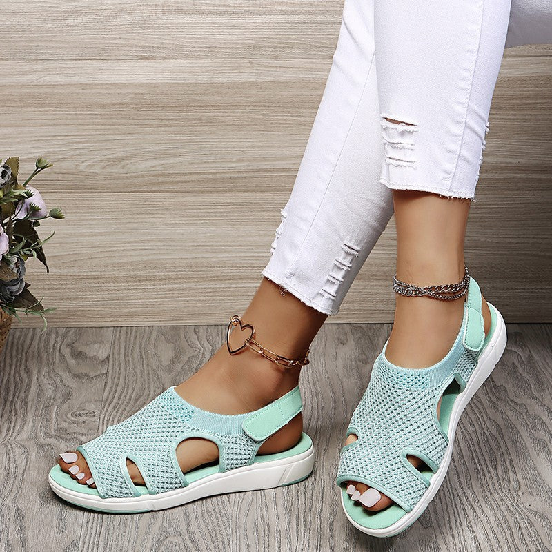 Damen Flache Sandalen mit Strass – Bild 6 | LuxeStyle