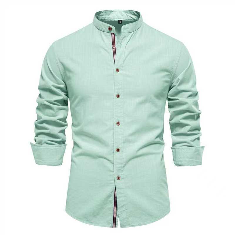 Herren Langarmhemd aus Leinenmischung – Bild 8 | LuxeStyle