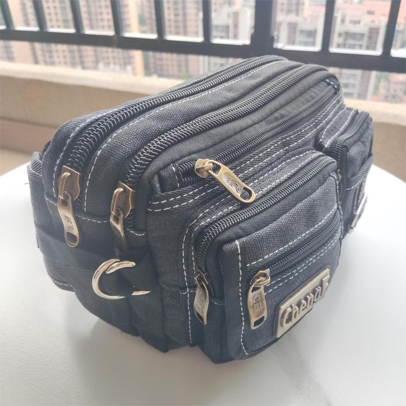 Hüfttasche aus strapazierfähigem Canvas – Bild 3 | LuxeStyle