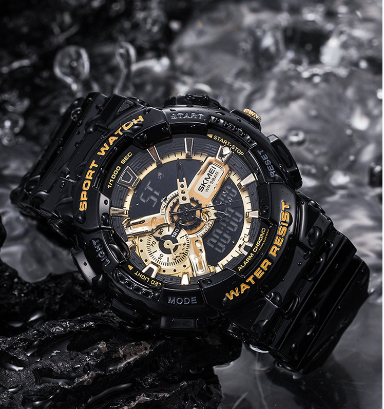 Herren-Outdoor-Uhr mit Leuchtfunktion