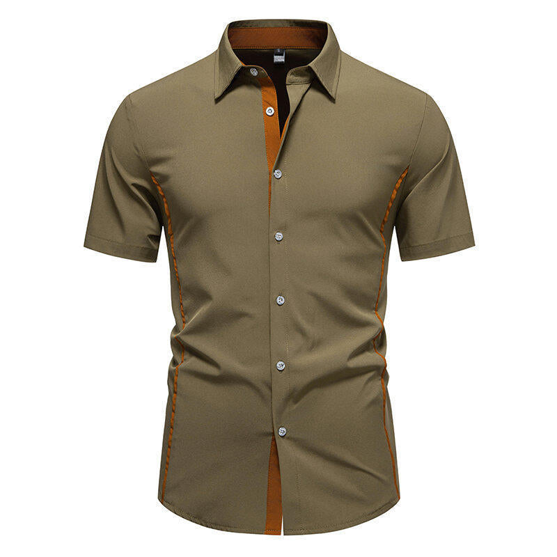 Herrenlangarmshirt mit Farbblock-Design – Bild 3 | LuxeStyle