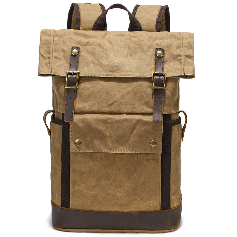 Wasserdichter Outdoor-Rucksack aus Pferdeleder