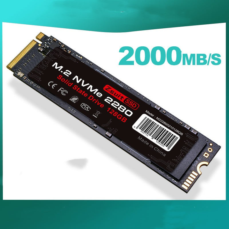 M.2 NVMe SSD 128 GB für Laptop & Desktop