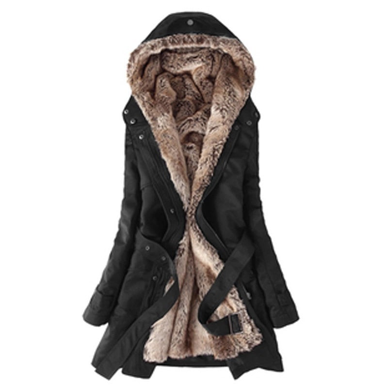 Wollfutter Baumwollmantel mittellang – Bild 8 | LuxeStyle