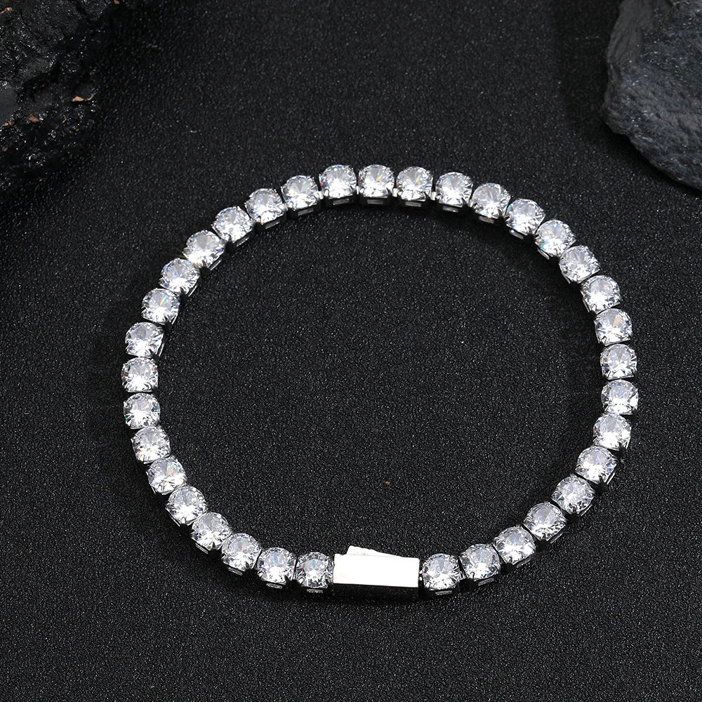 Zirkon Edelstahl Armband mit Federverschluss – Bild 3 | LuxeStyle