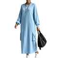 Lässiges Hoodie-Kleid mit langen Ärmeln