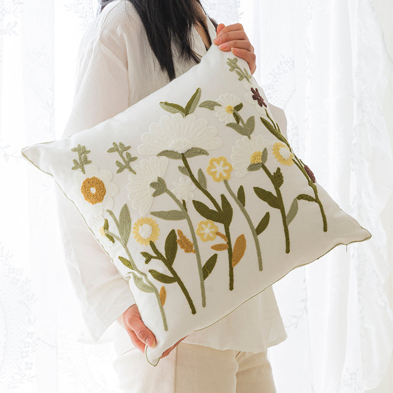 Sofakissen mit Blumen-Stickerei – Bild 9 | LuxeStyle