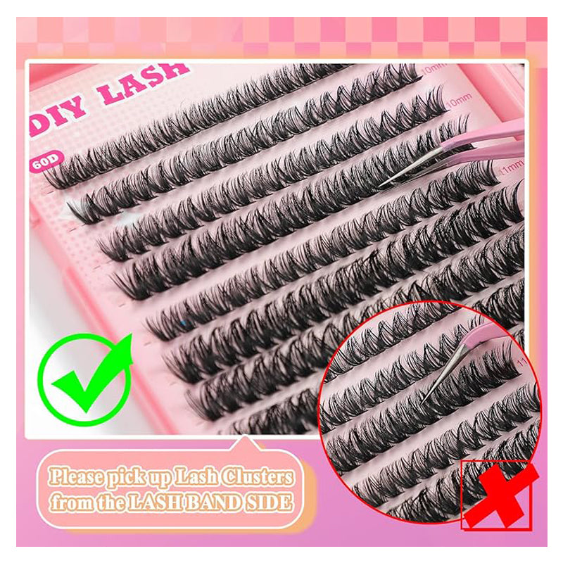 DIY Wimpern-Set mit 640 Einzel-Büscheln