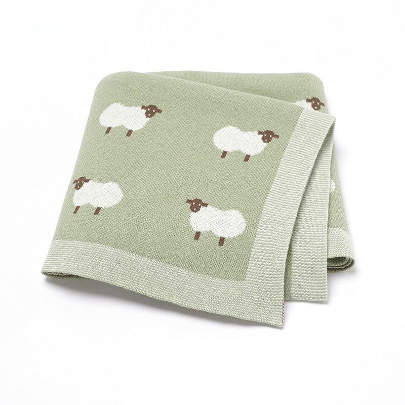 Alpaka Strickdecke für Babys