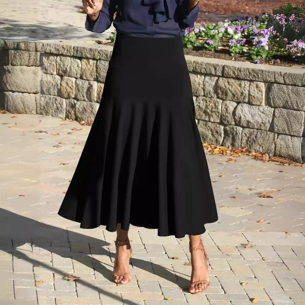Elegante A-Linien-Rock in Schwarz