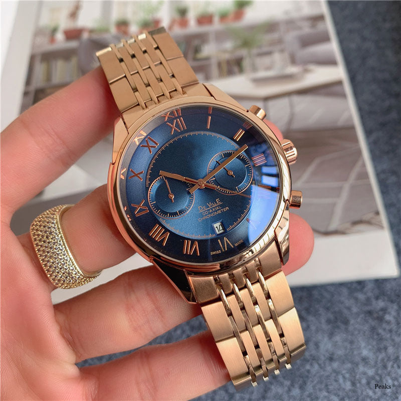 Multifunktionsuhr mit Edelstahlband | LuxeStyle