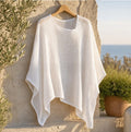Strick-Cape «Aria» · Solid, Poncho-Optik