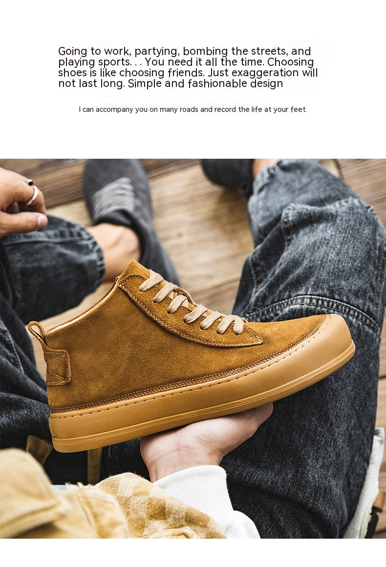 Lässige High-Top Leder Martin Boots für Herren – Bild 2 | LuxeStyle