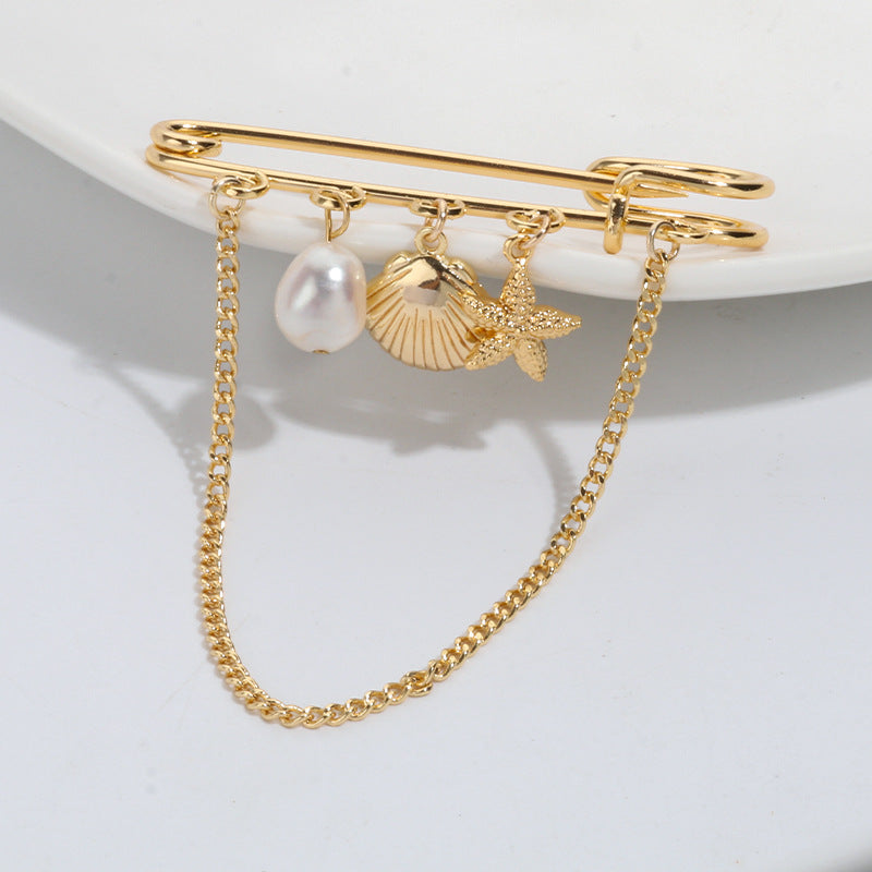 Retro Kupferkette-Tassel-Brosche – Bild 3 | LuxeStyle