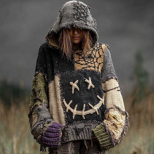 Vintage-Print Pullover