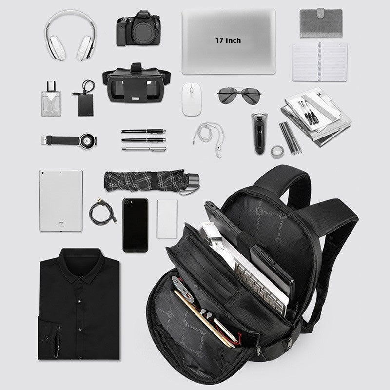 Business-Rucksack für Pendler, 36-55 L, Schwarz – Bild 4 | LuxeStyle