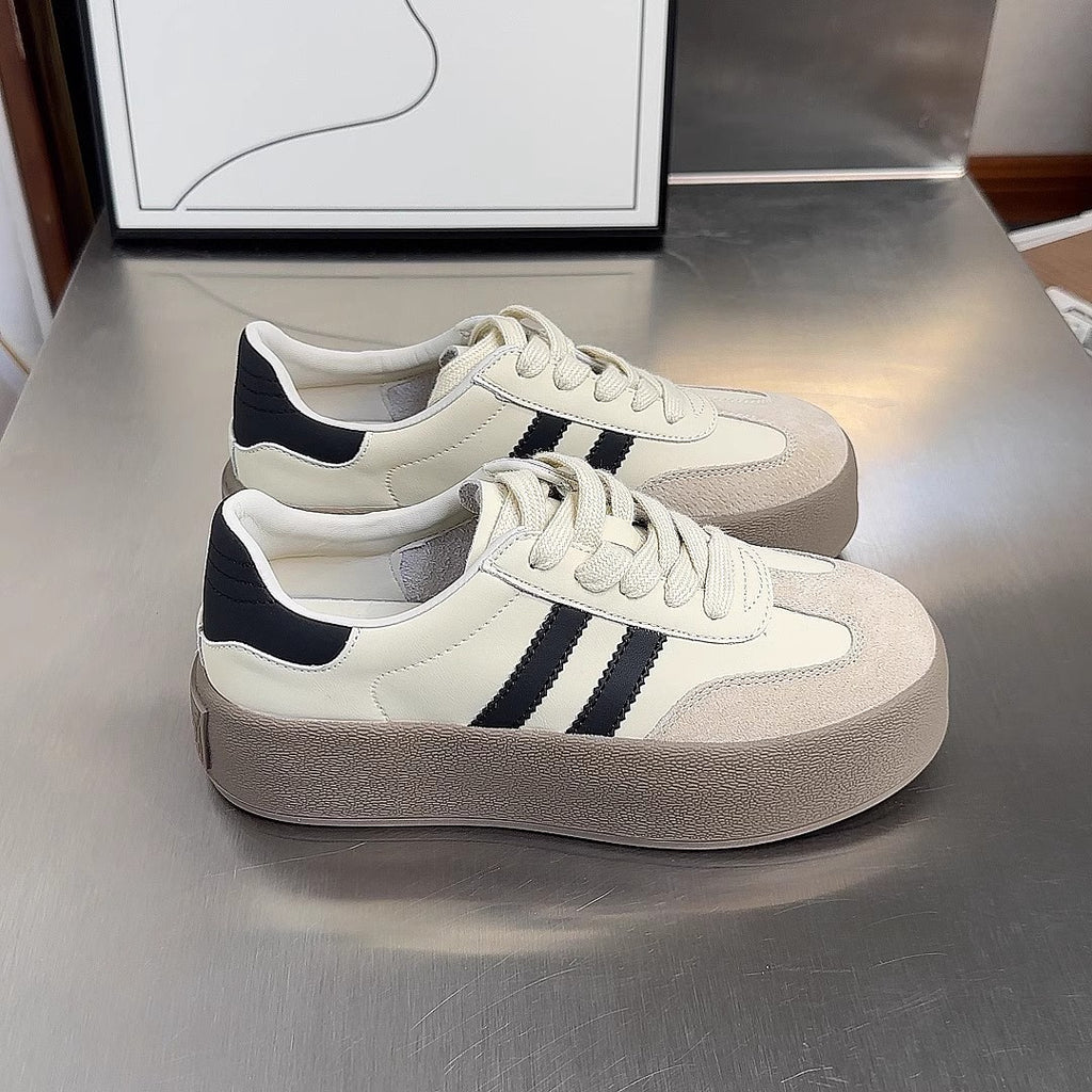 Vintage-Sneaker mit Rundkappe