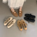 Retro-Balletflats mit Hohlprägung
