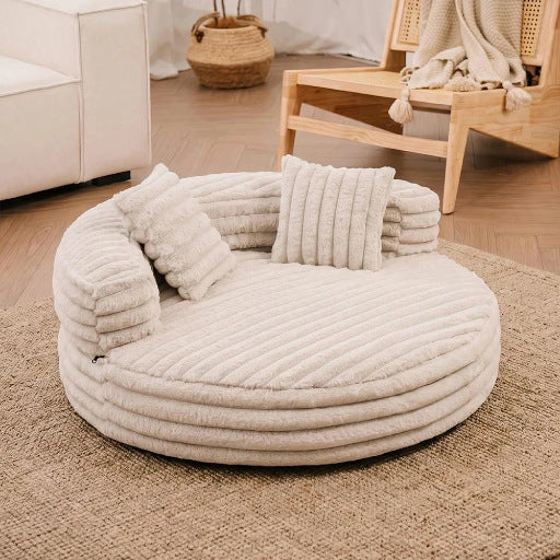 Rundes Haustierbett mit Belegung – Bild 2 | LuxeStyle