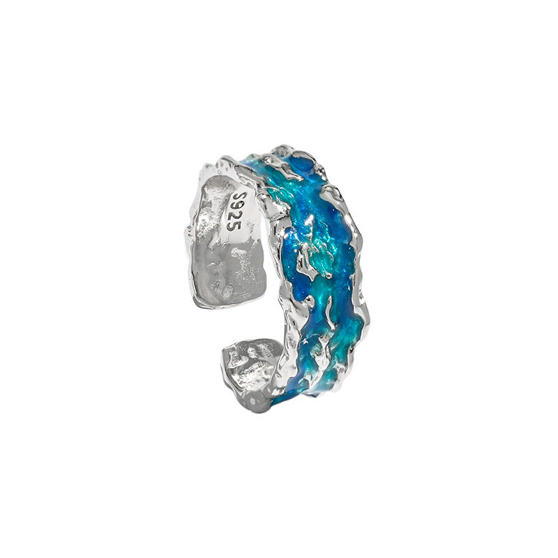 Verstellbarer Ring mit unregelmässiger Textur – Bild 5 | LuxeStyle
