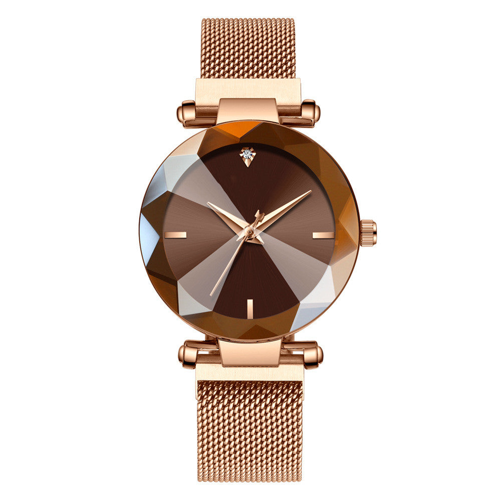 Quarzuhr mit Mesh-Armband für Damen – Bild 2 | LuxeStyle