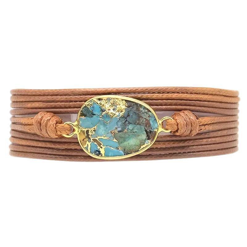 Boho-Armband mit Türkis-Design – Bild 4 | LuxeStyle